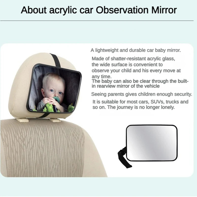 EAFC Adjustable Wide Car Baby Mirror
