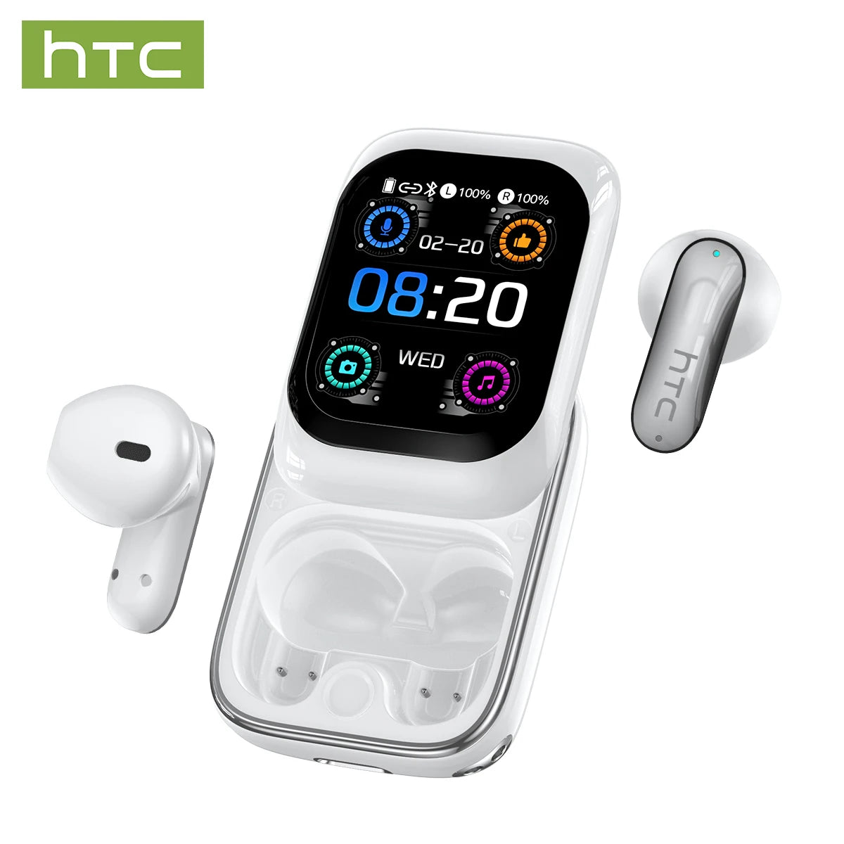 Sliding Cover Bluetooth Wireless Earbuds with ANC and AI Translation