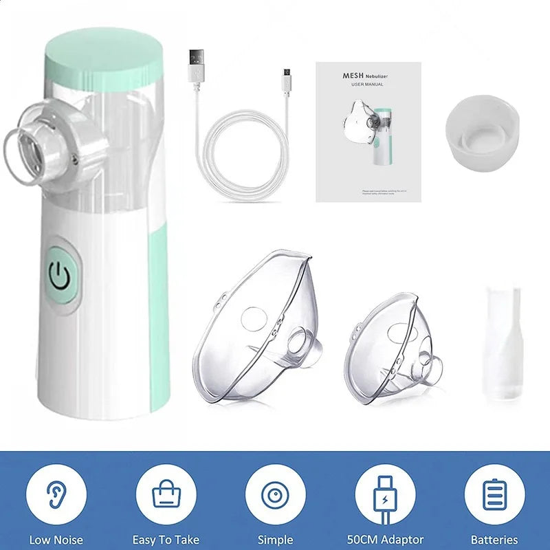 Handheld Portable Inhale Nebulizer Mesh Atomizer for Kids & Adults