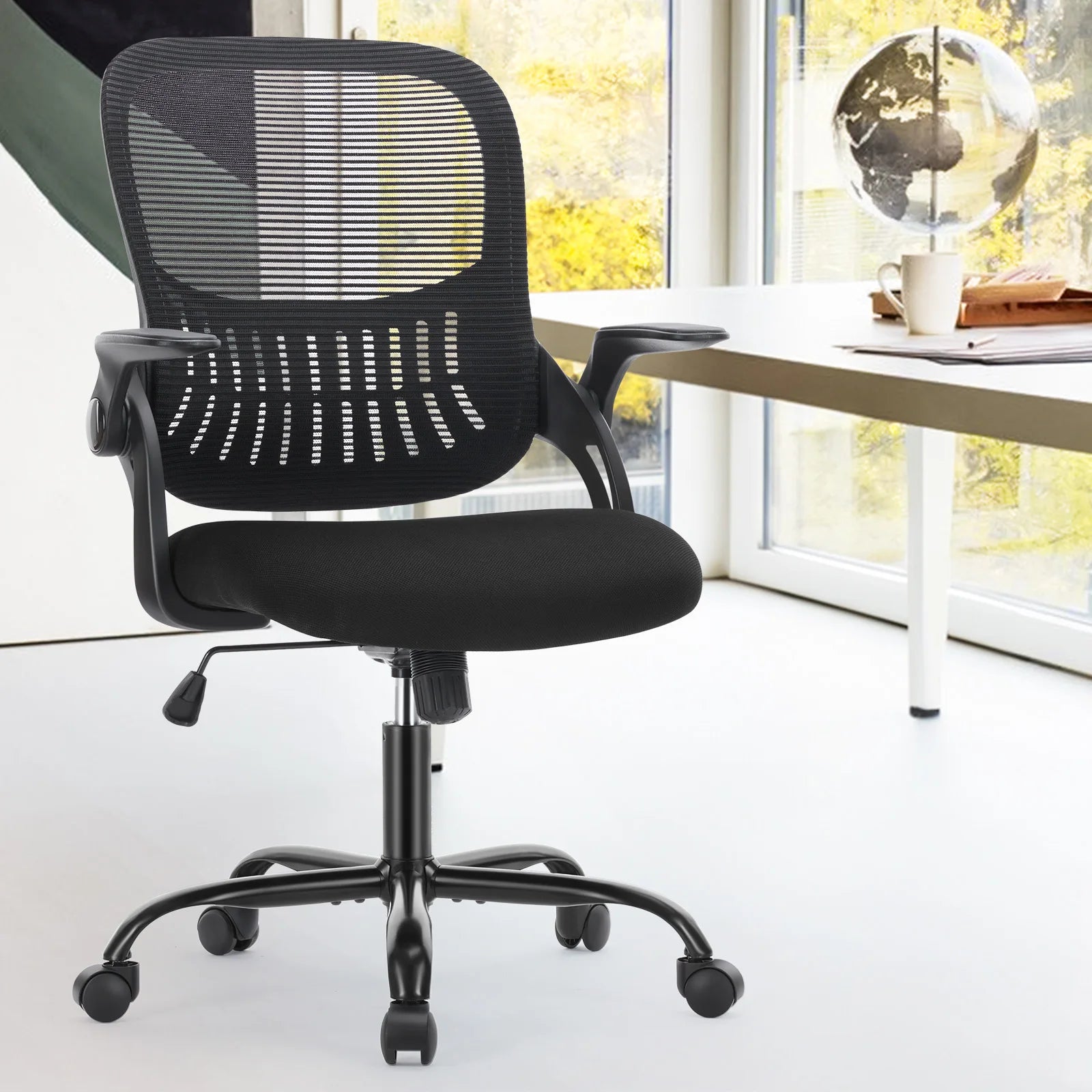 Ergonomic Mesh Office Chair with Lumbar Support & Adjustable Height