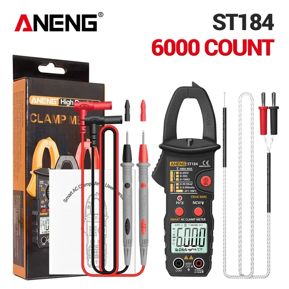 ST184 valódi effektív értékű digitális lakatfogó multimeter