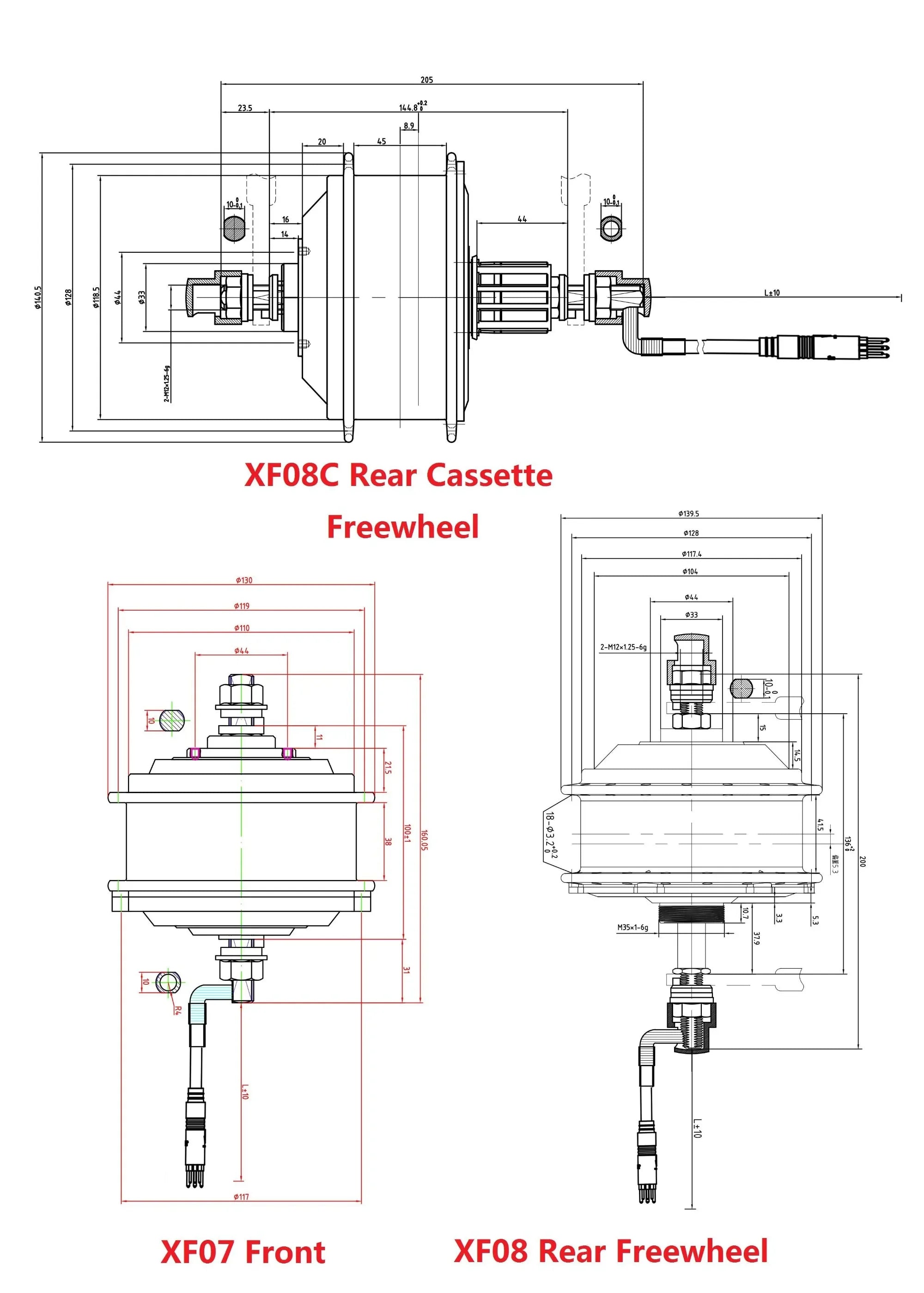 MXUS elektrický bicykel E‑Bike motor bezkefkový prevodový nábojový pohon