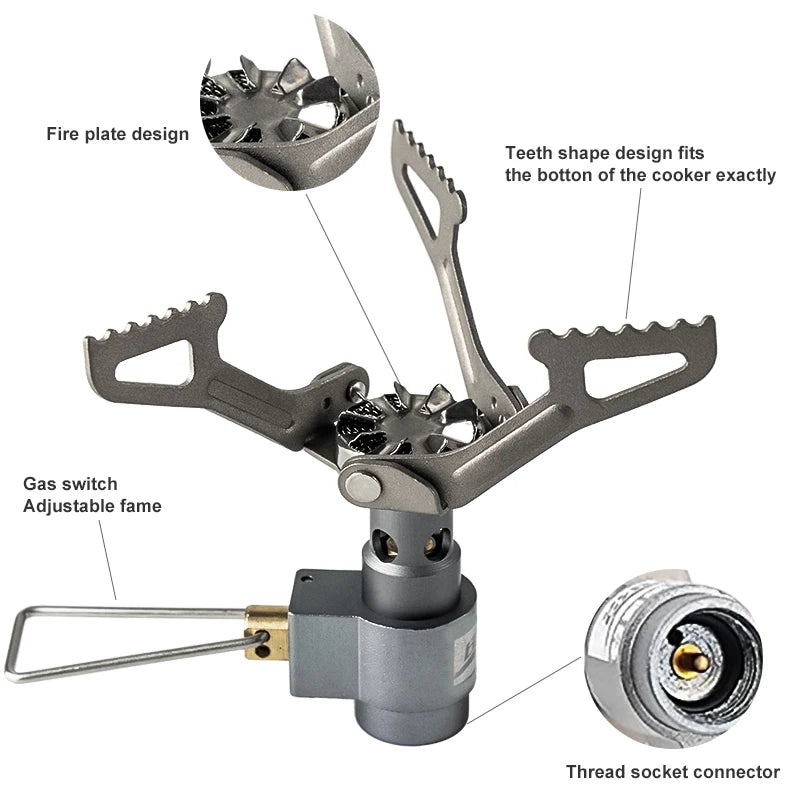 BRS-3000T Ultralight Titanium Gas Stove for Camping