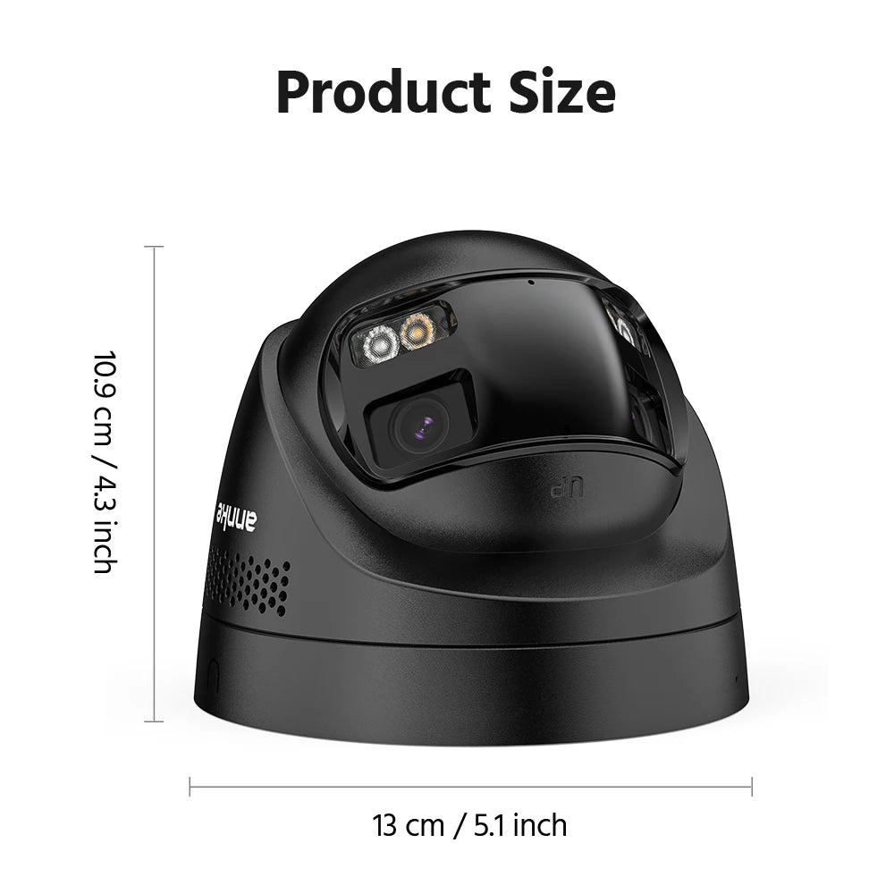 4K 8MP 180° Dual Lens Security Camera with Color Night Vision