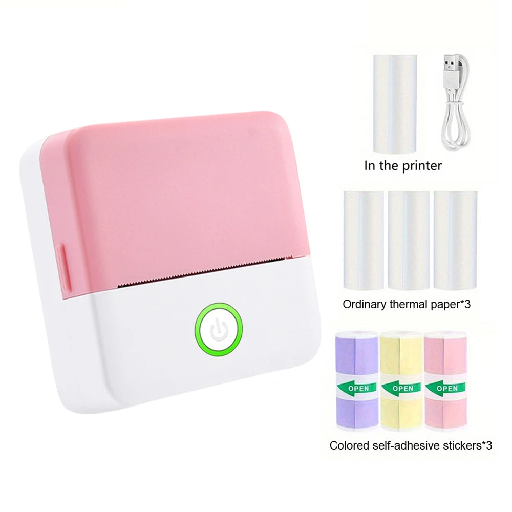 Mini drukarka etykiet termicznych Bluetooth, 203 dpi