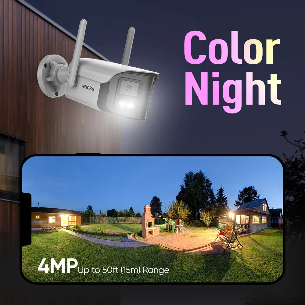 ANNKE 4MP Dual-Lens WiFi 6 Outdoor Security Camera