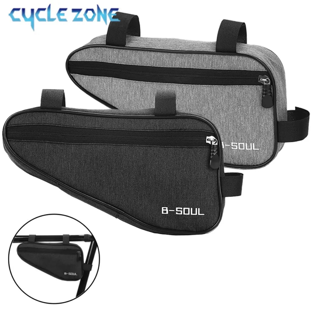 Borsa portaoggetti triangolare per telaio da bicicletta