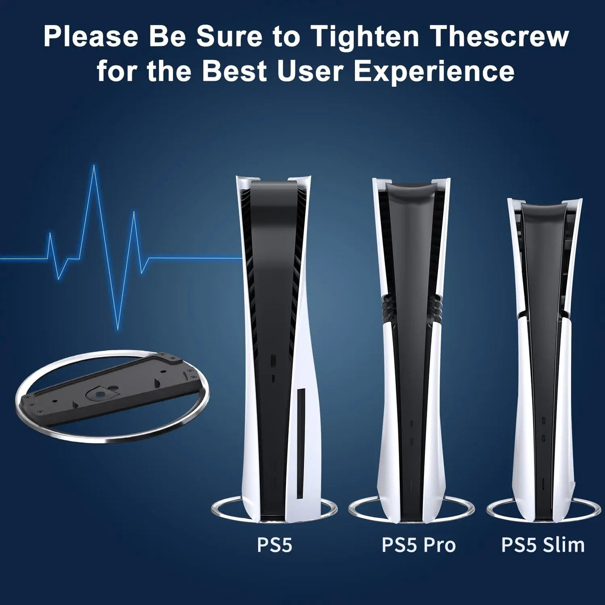 Vertical Console Stand for PS5, Slim and Pro