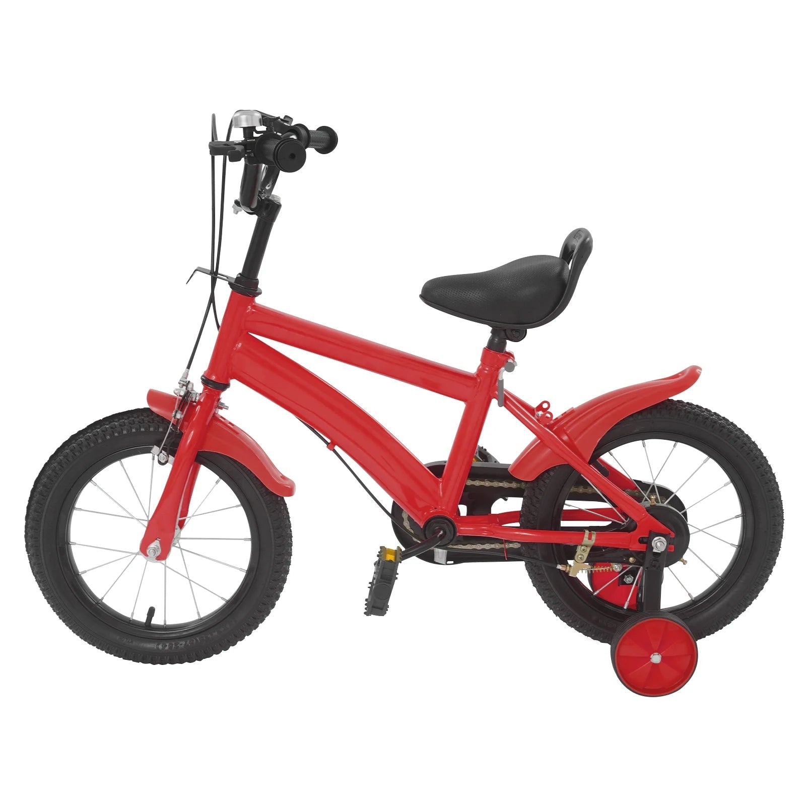 14'' Children's Learning Bicycle Kids Bike Adjustable Seat Dual Brakes for Children's Riding, Lessons, Recreation, or Exercise