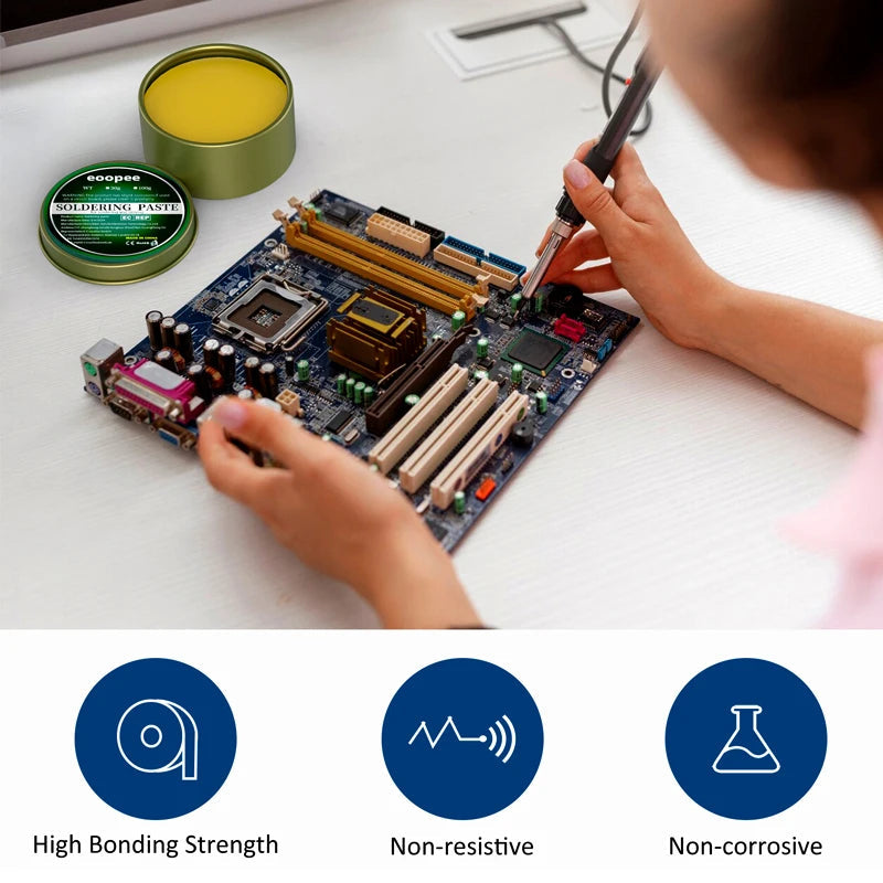 Solder Paste Flux 100g/500g/30g Rosin Paste Soldering Flux for Soldering Electronic Circuit Board Repair Soldering Paste Liquid