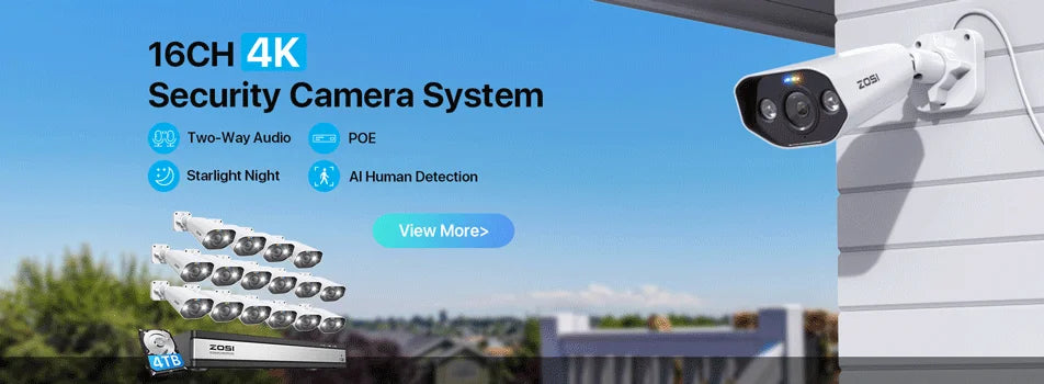 ZOSI 1080P 4-in-1 Dome Security Camera for CCTV Systems