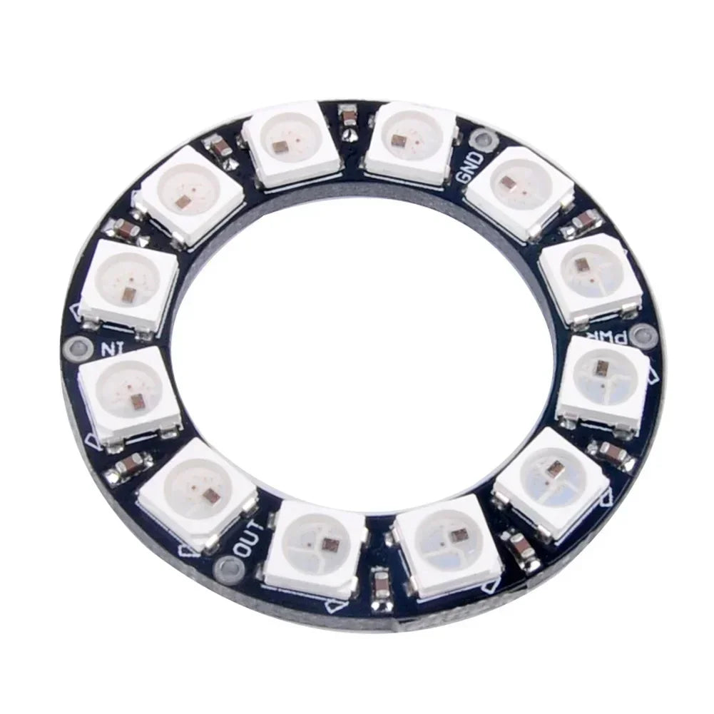WS2812B individueel adresseerbare RGB-ledring of -strip