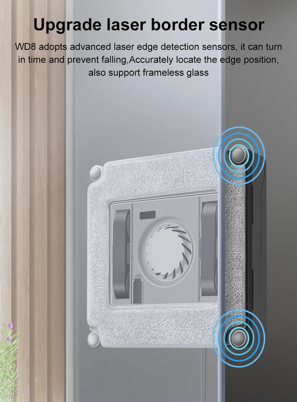 Robot Window Cleaner ABIR WD8 con Doppia Nebulizzazione e Navigazione Intelligente