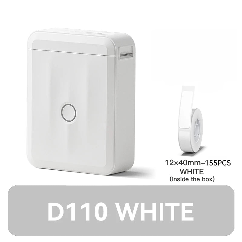 D110 Upgraded Version Thermal Label Printer Mini Portable Smart Label Maker With Tape