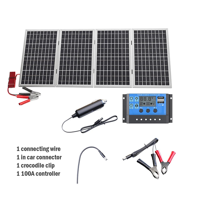 800W solárny panel Skladací rám Odolný, Prenosný solárny panel Dizajn pre kempovanie, vozidlo RV a núdzový prúd