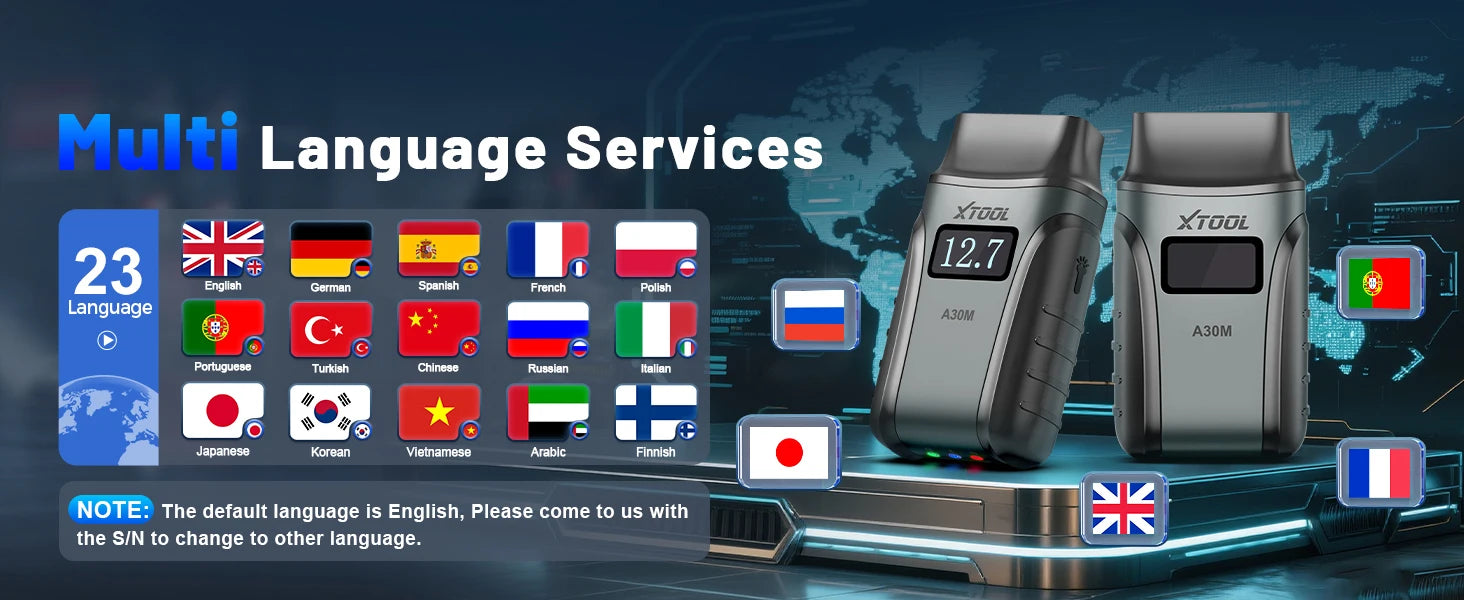 XTOOL A30M OBD2 skener Bluetooth diagnostický nástroj