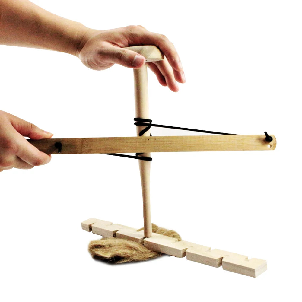 Wooden Bow-Drill Fire-Making Practice Set