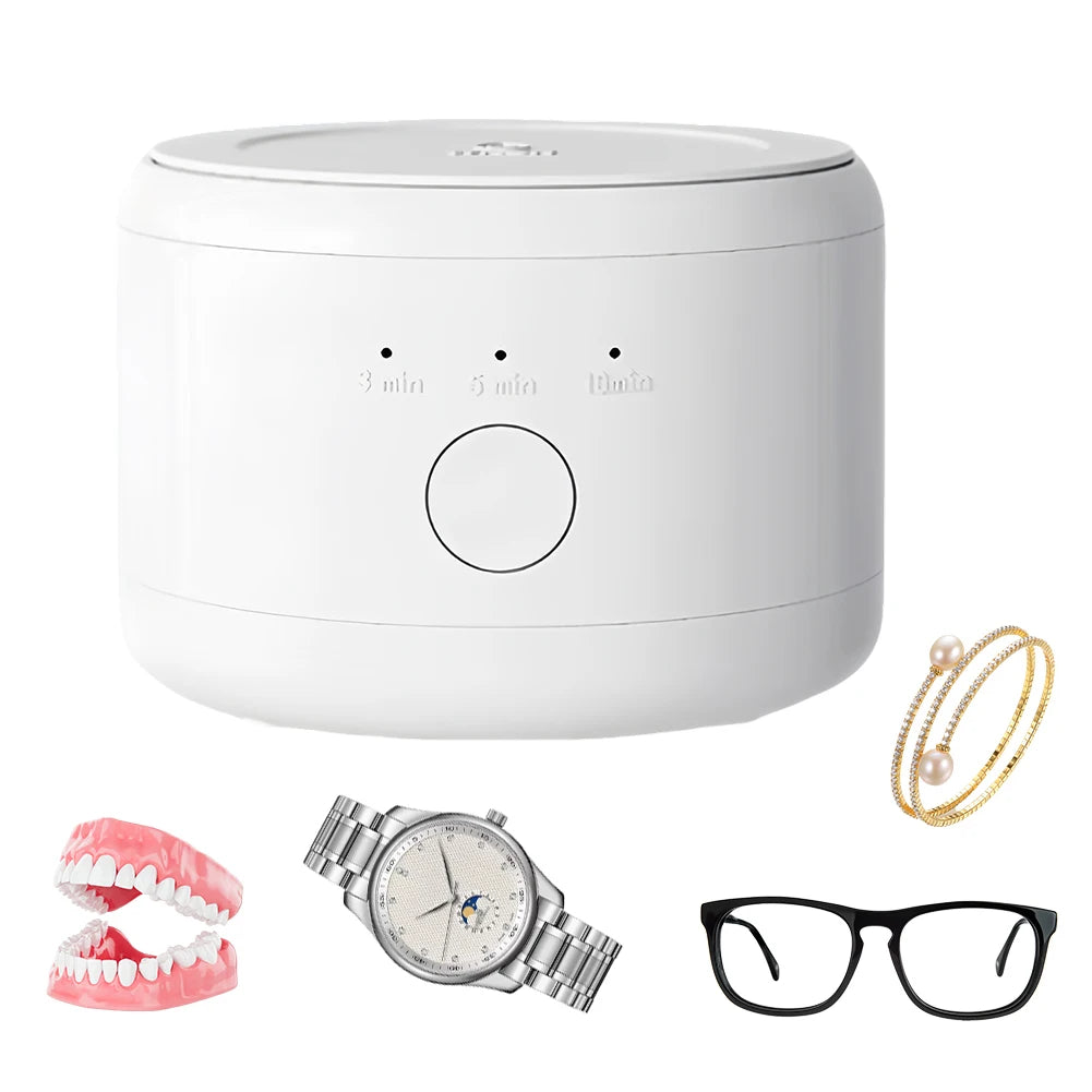 Ultrasonic Cleaner for Jewelry, Glasses & Dentures USB Rechargeable