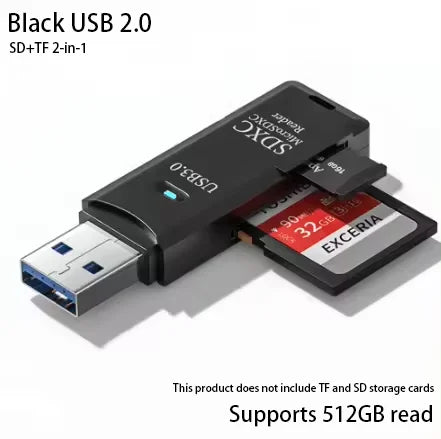 2-v-1 večnamenski USB 3.0 kartični bralnik miniSD TFMemoryCardReader USB flash drive kartični bralnik adapter za PC prenosnike dodatki