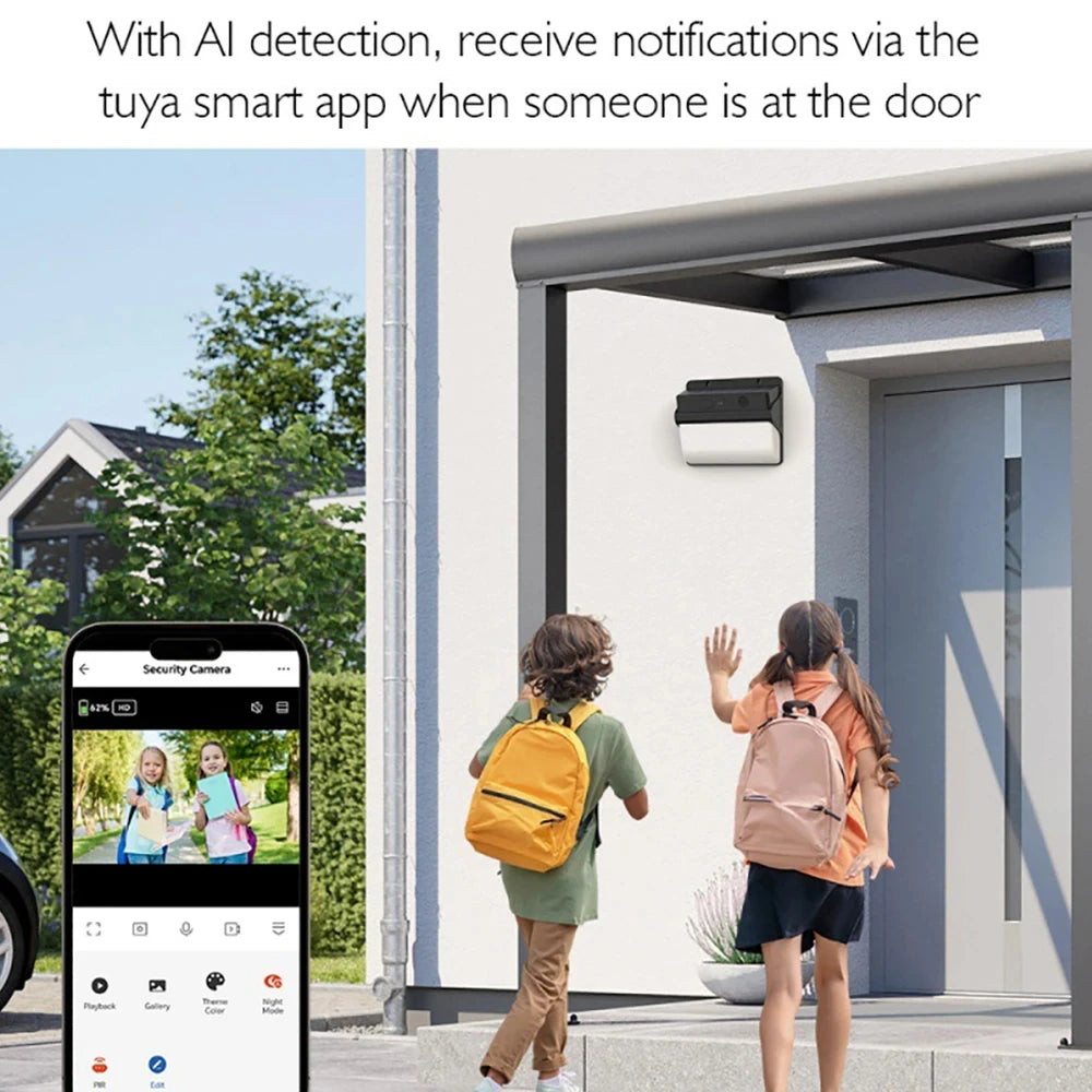 2K 5MP Solar Security Camera with Color Night Vision