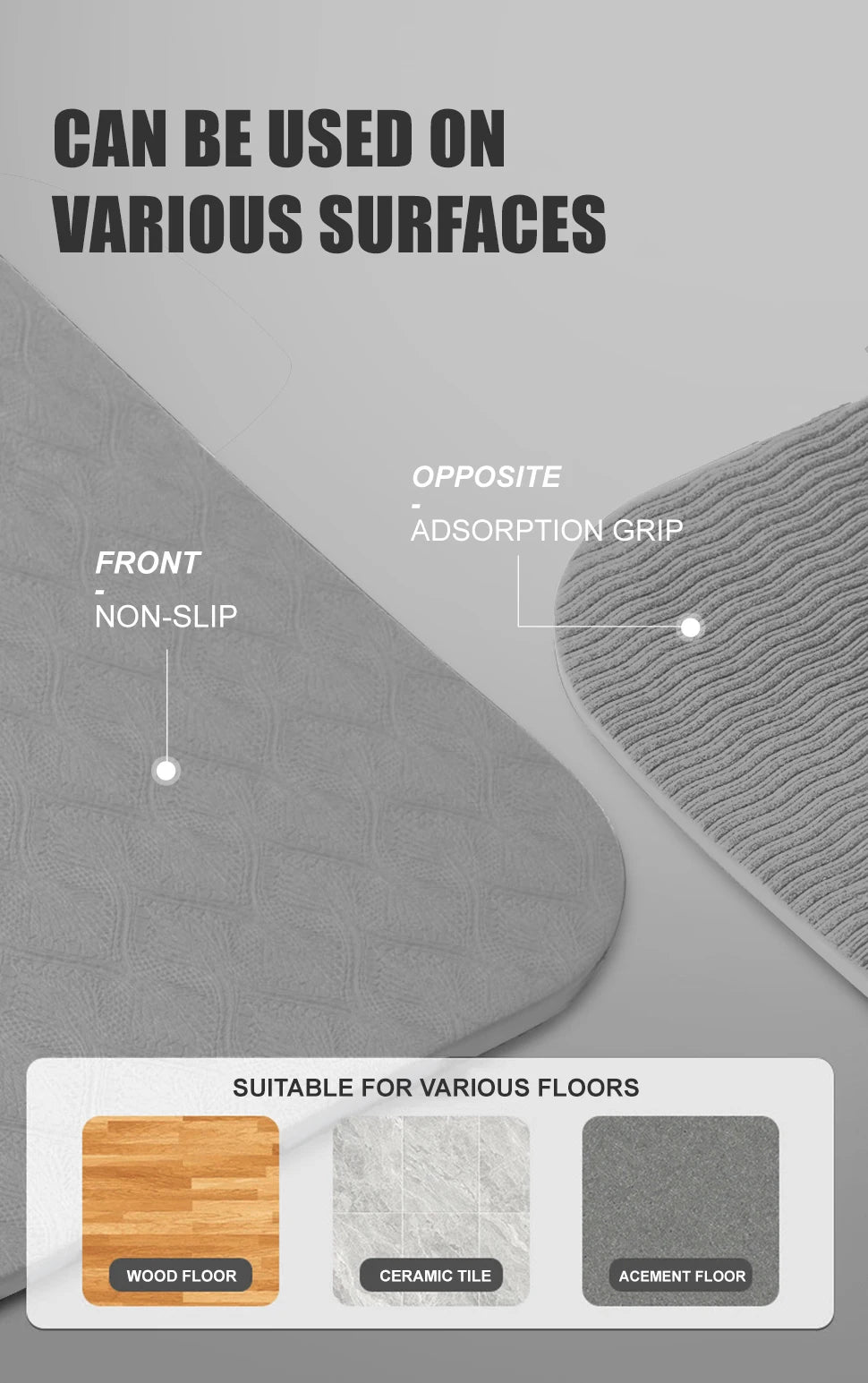 190CM Non-Slip TPE Yoga Mat with 6mm Cushioning