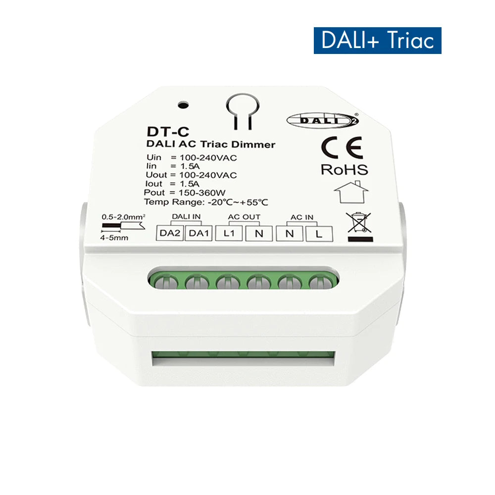 DT-C DALI AC fase-kapacitetsdimmer