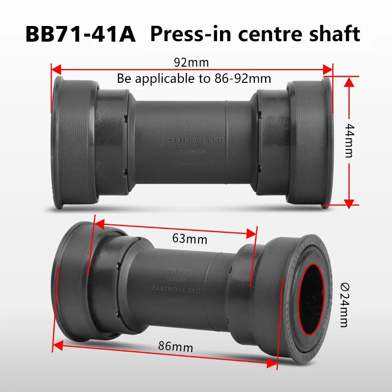 BB86/BB92 Press-Fit Bottom Bracket for 24mm Cranks