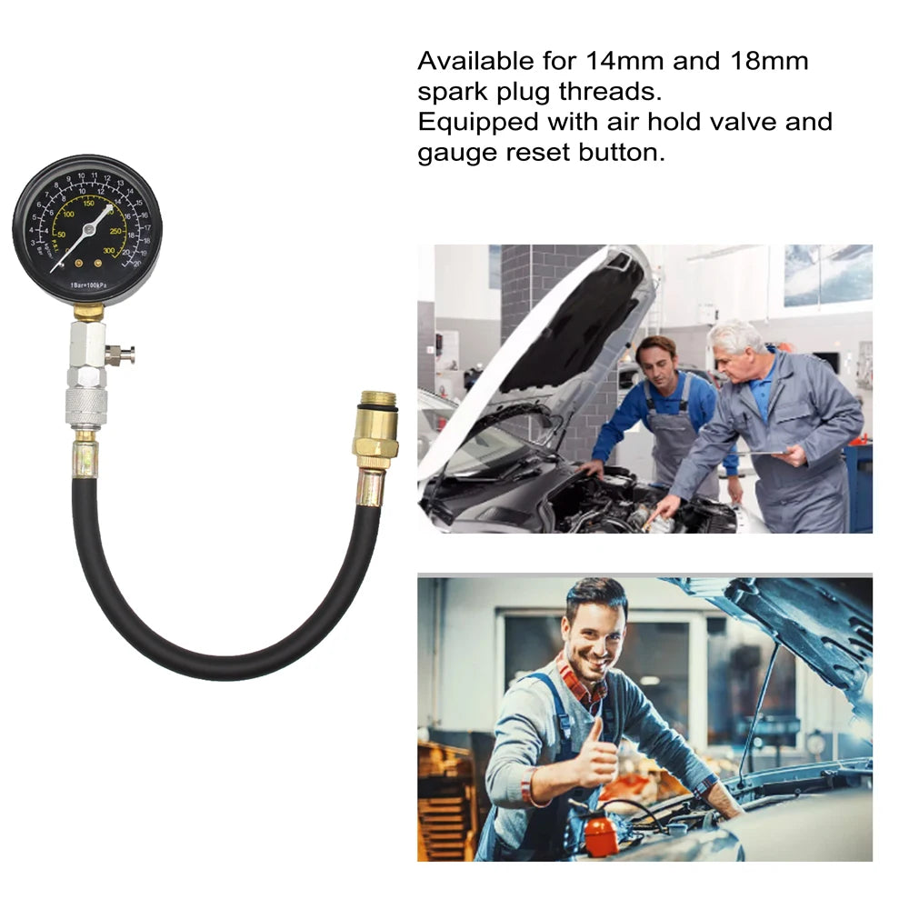 Engine Compression Tester - 0-300psi