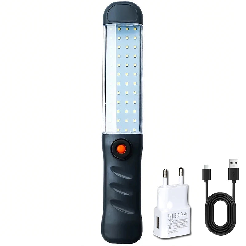 Rechargeable Work Light with Magnetic Base and Hook