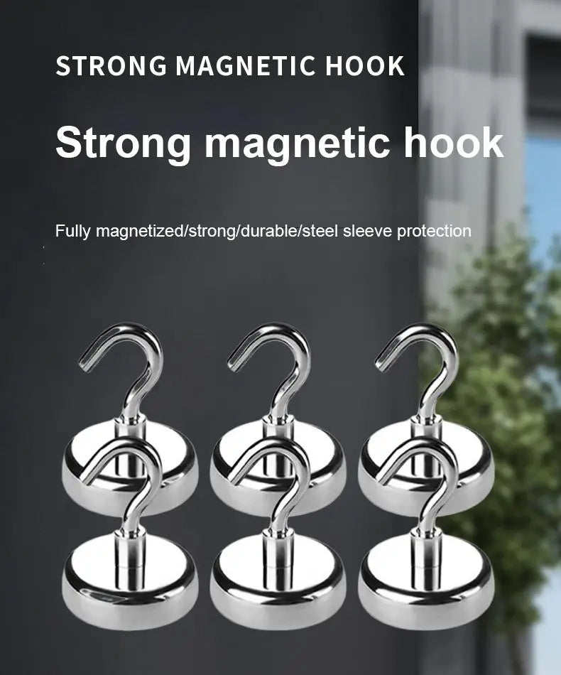 10PCS Strong Magnet Hooks Multi-Purpose Storage Hooks Home Kitchen Bar Storage Hooks Key Storage Hooks Bathroom Hangers