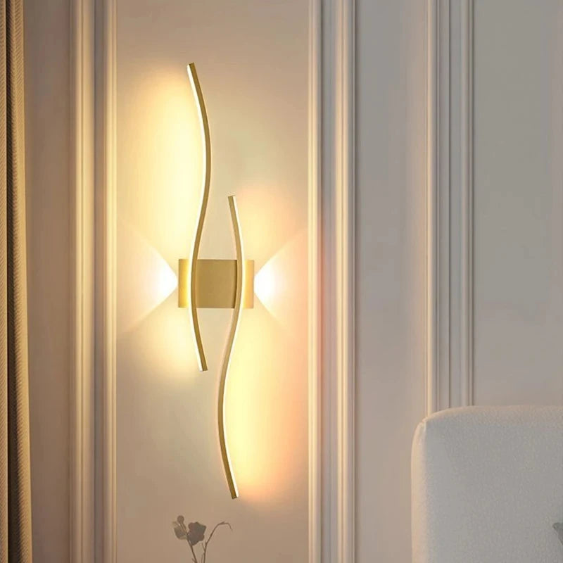 Slank LED-vegglampe, 60 eller 80 cm