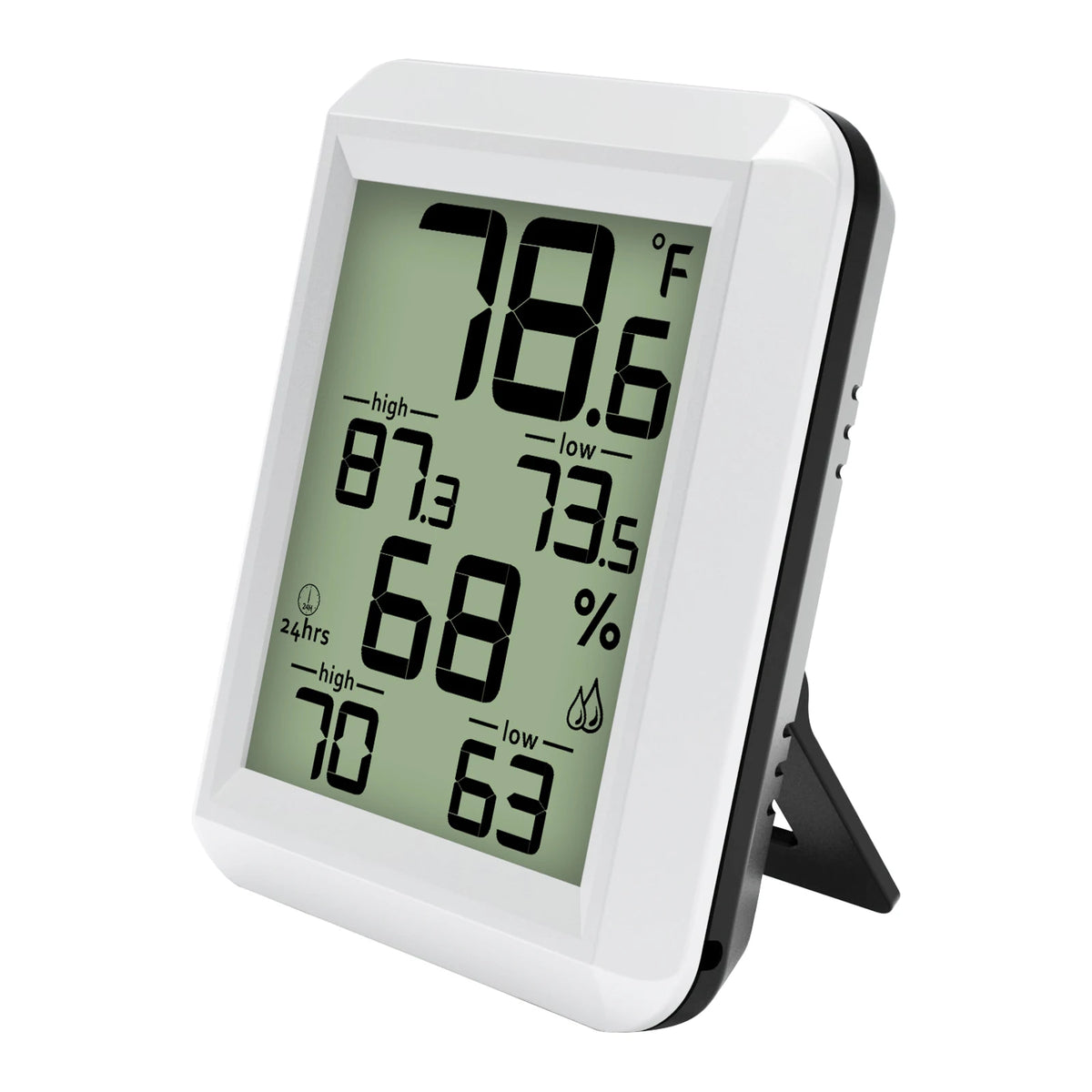 Backlit Indoor Temperature and Humidity Monitor