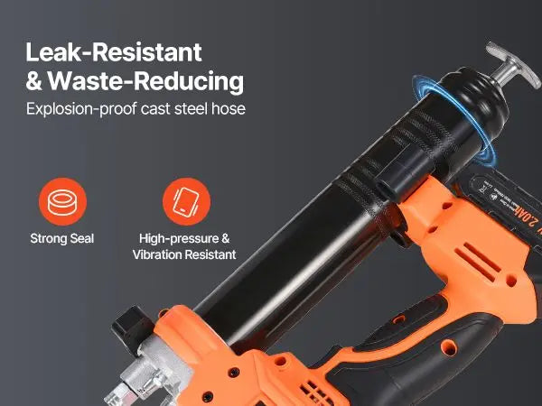 Battery Powered Grease Gun 8000 PSI Cordless 20V Operation