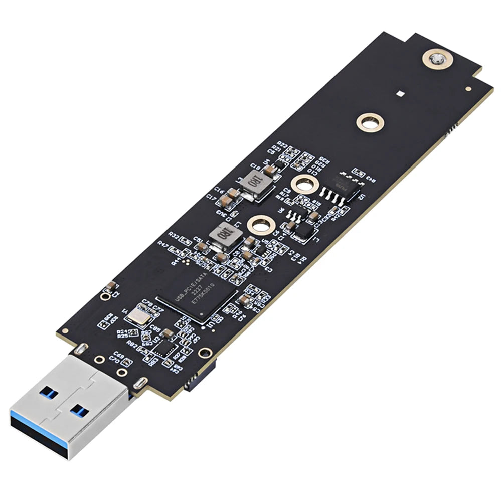 USB-A-leser for M.2 SSD - NVMe eller doble protokollalternativer