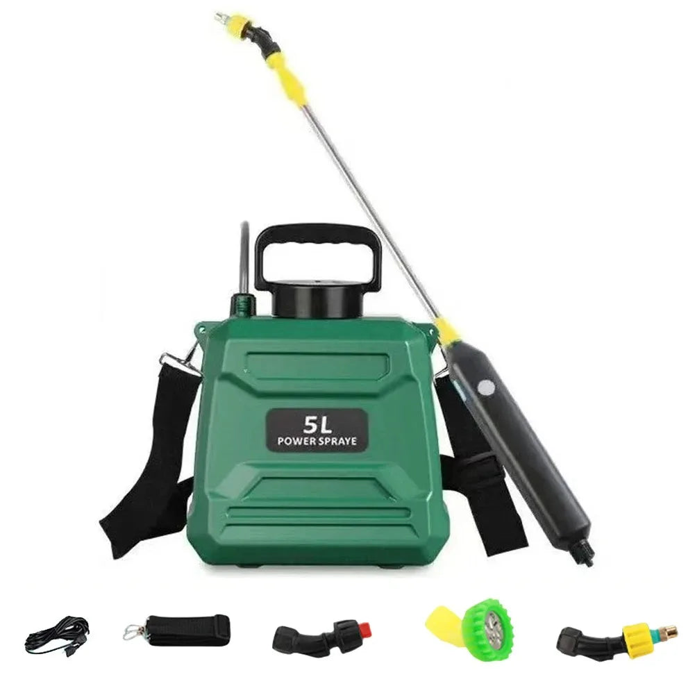 Zaino irroratore elettrico da giardino 5L/8L con ugelli regolabili
