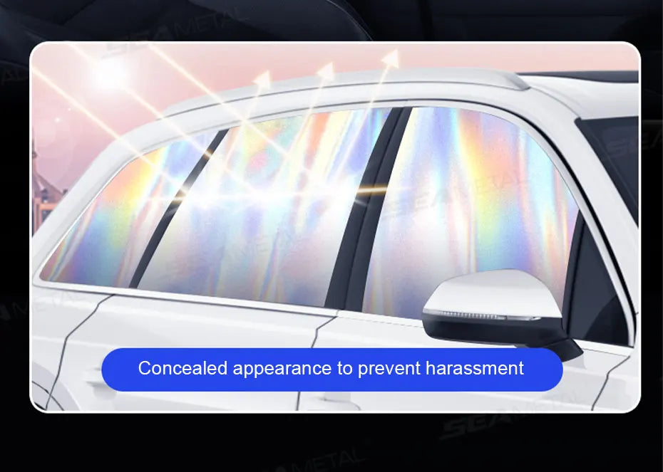 SEAMETAL Car Side Window Curtains UV-Reflective Sun Shade Anti-Glare Magnetic Privacy Cover for Sun Protection Baby Care Curtain