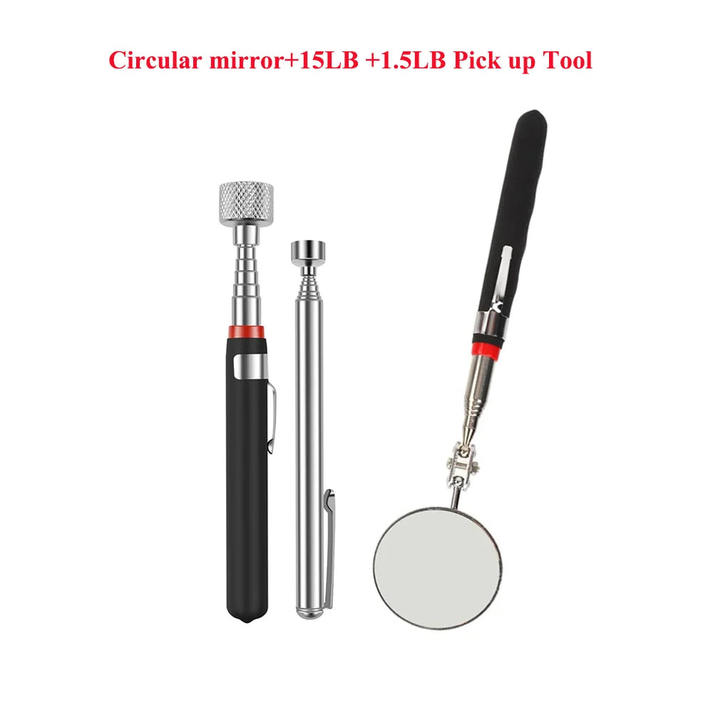 Telescopic Inspection Mirror and Pickup Tool Options