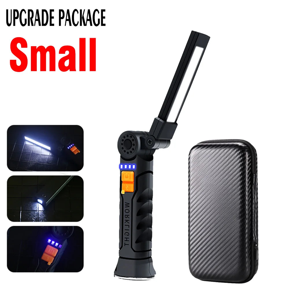 Rechargeable Work Light with Rotating Magnetic Base