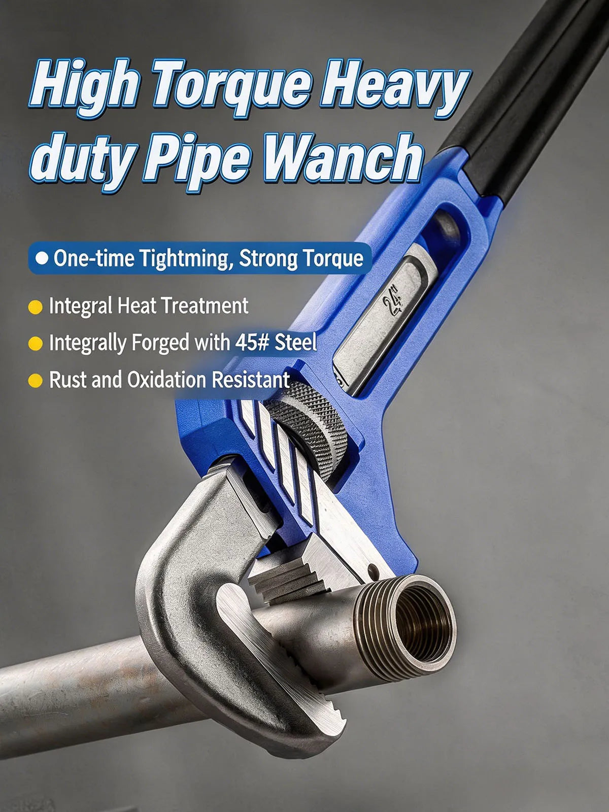 Adjustable Pipe Wrench - 8 to 14 Inch