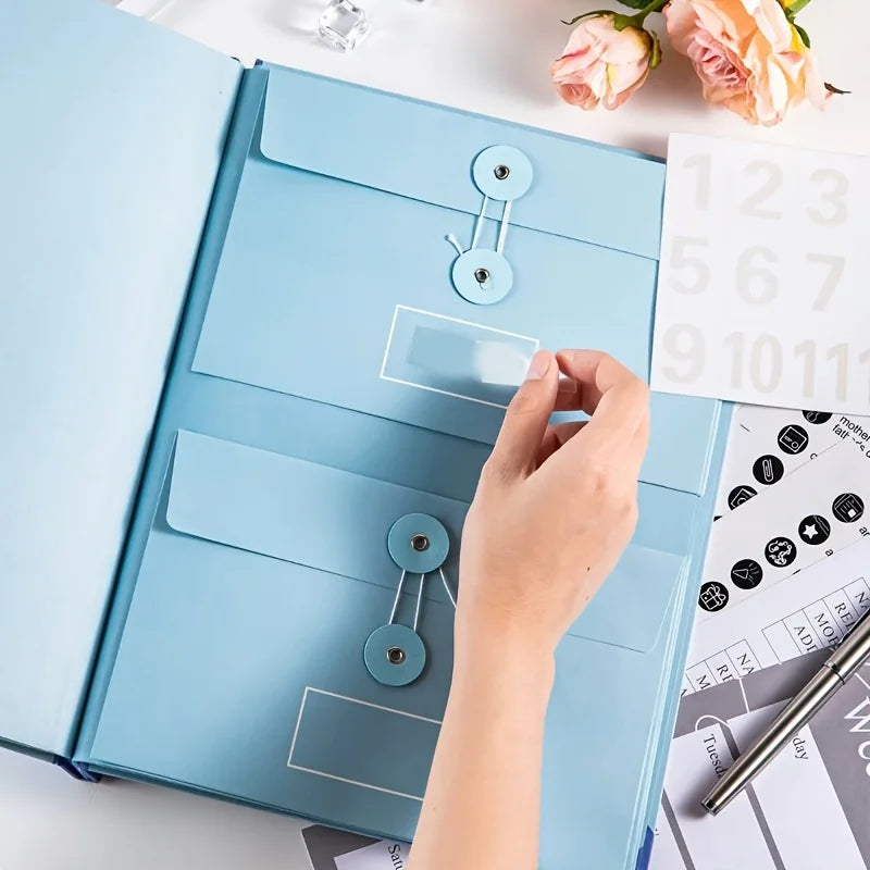 Organizzatore espandibile per documenti con 10 scomparti a busta