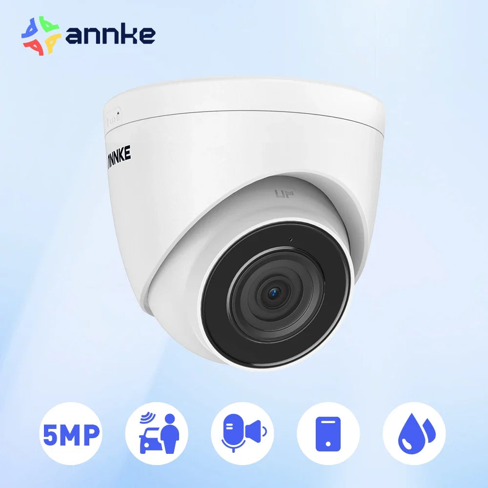 PoE охранителна камера 5MP 8MP за външна и вътрешна употреба с аудио