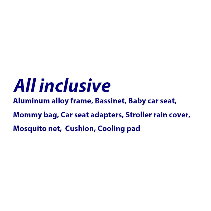 3-in-1 High Landscape Baby Stroller Travel System