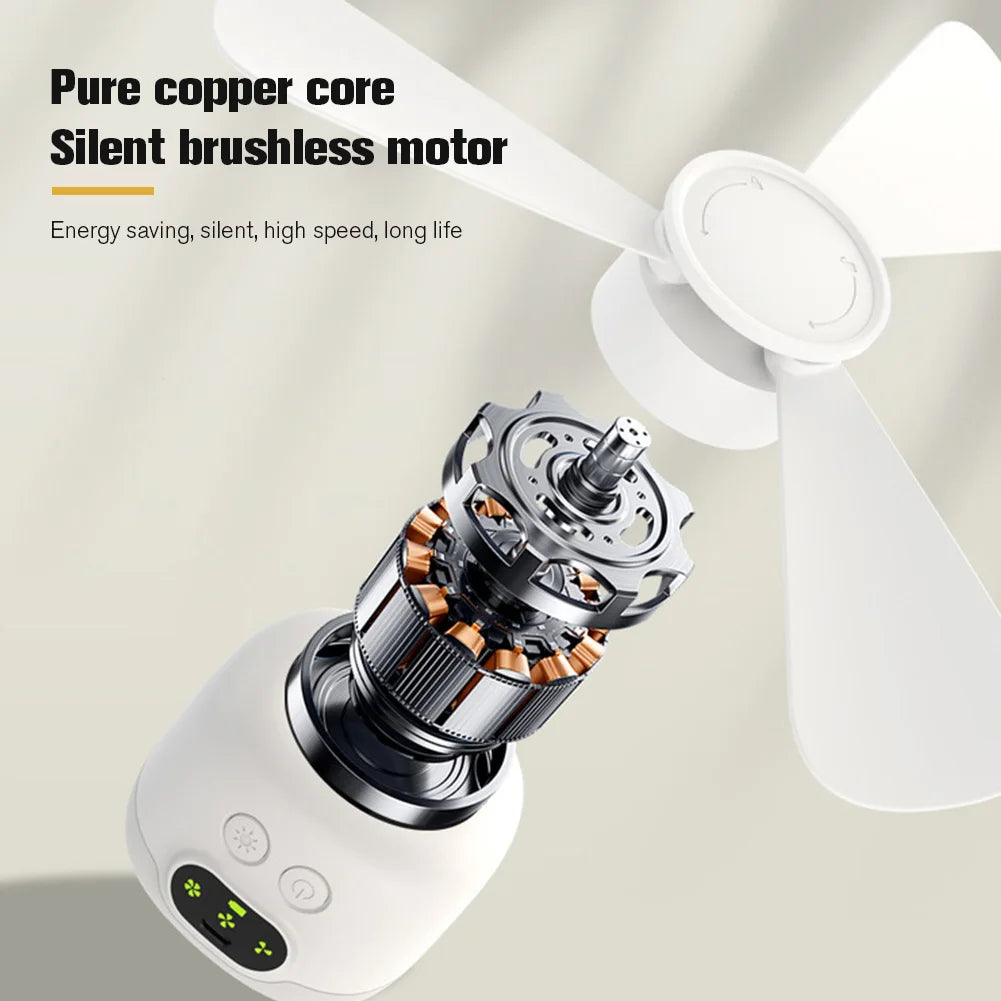 Rechargeable Wireless Camping Fan Light with Remote Control