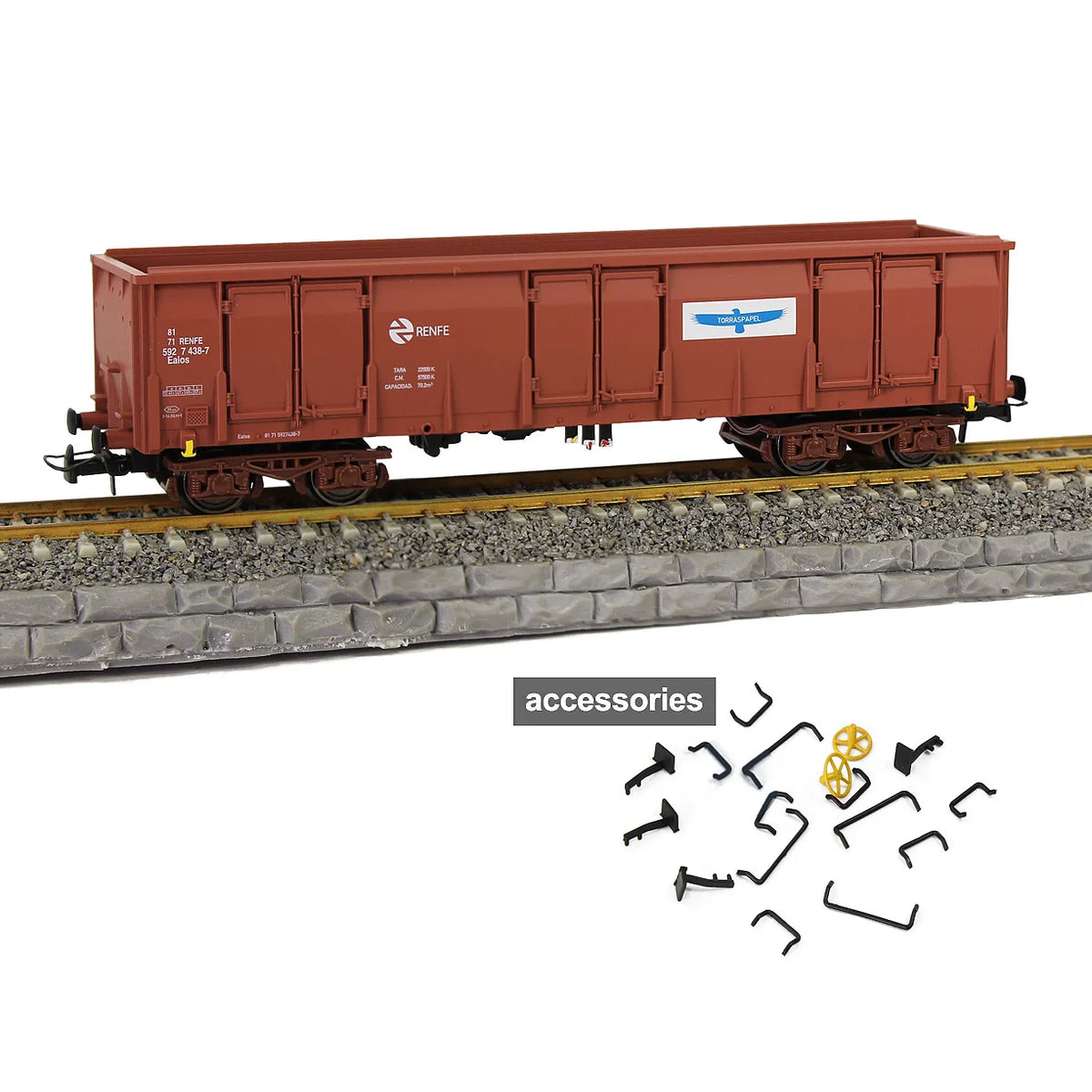 HO Scale High-Side Gondola Wagon C8742M, 1:87