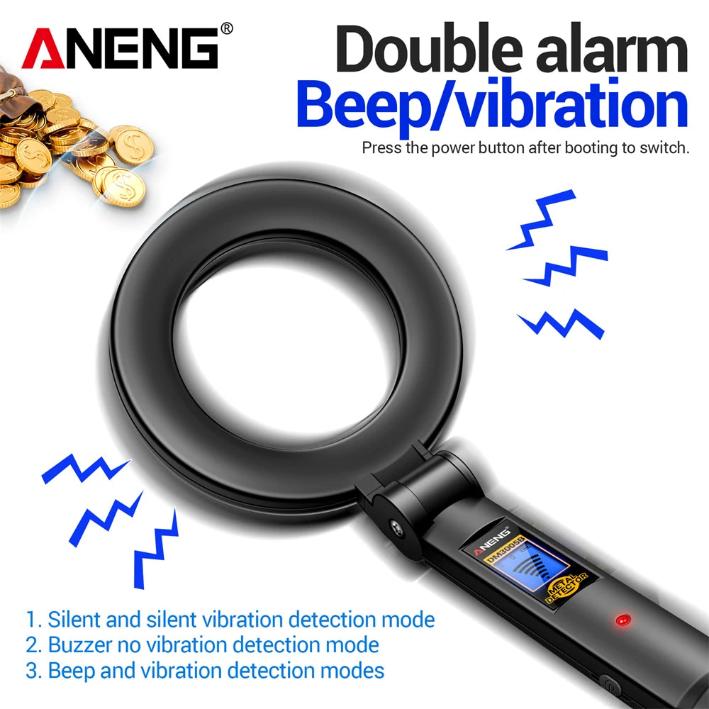 DM3005B Handheld Metal Detector with LCD