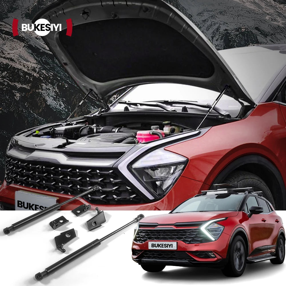 За Kia Sportage NQ5 5 2022 2023 2024 2 броя предни амортисьори за повдигане на капака на двигателя с газови пружини и хидравлични щанги