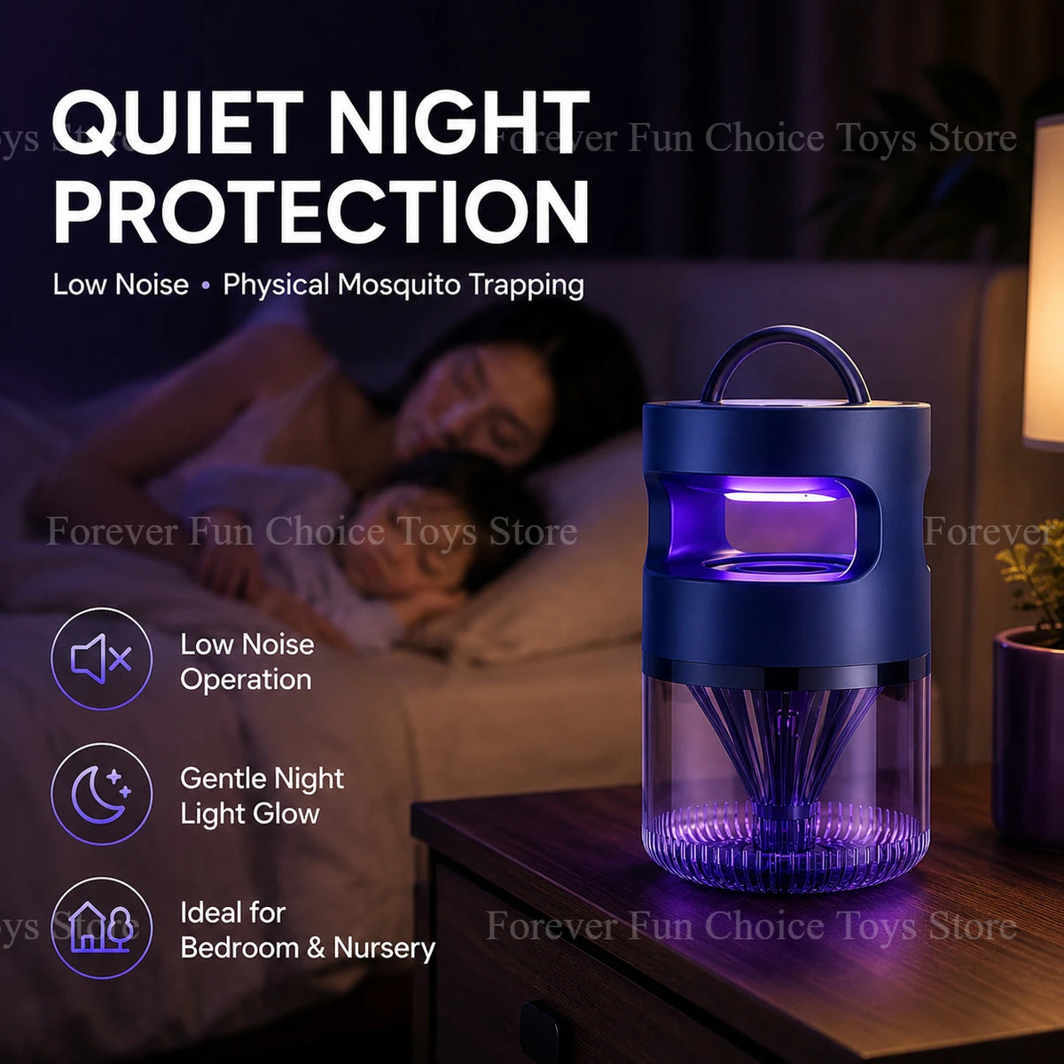 Suction-Type Insect Trap Lamp