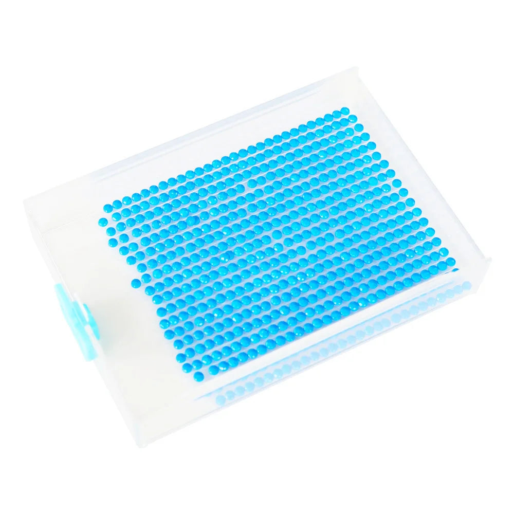 Tava pentru pictură cu diamante cu capac — 10 × 7 × 1.8 cm