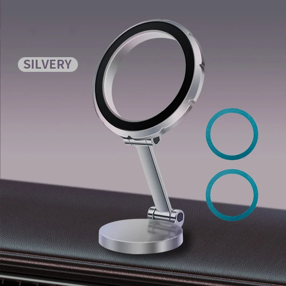 360° drehbare magnetische Ring-Handyhalterung aus Aluminiumlegierung, faltbar, für iPhone 17, 16, 15, 14, 13, 12 Pro Max