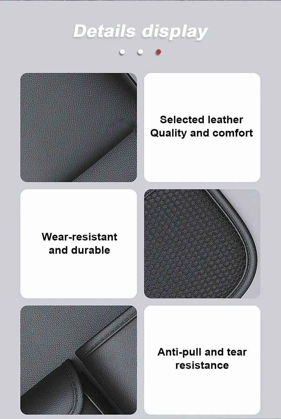 9 in 1 Car Seat Back Organizer with Hidden Tray, Mesh Pocket and Tissue Holder